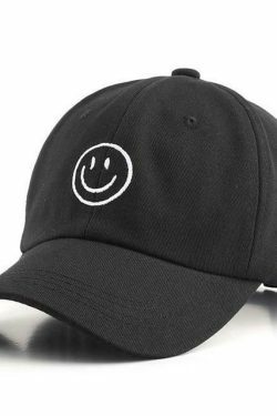 Y2K Aesthetic Coquette Style Grunge Outfits Cargo Skirt Dark Academia Fashion Fake Smile Dad Hat