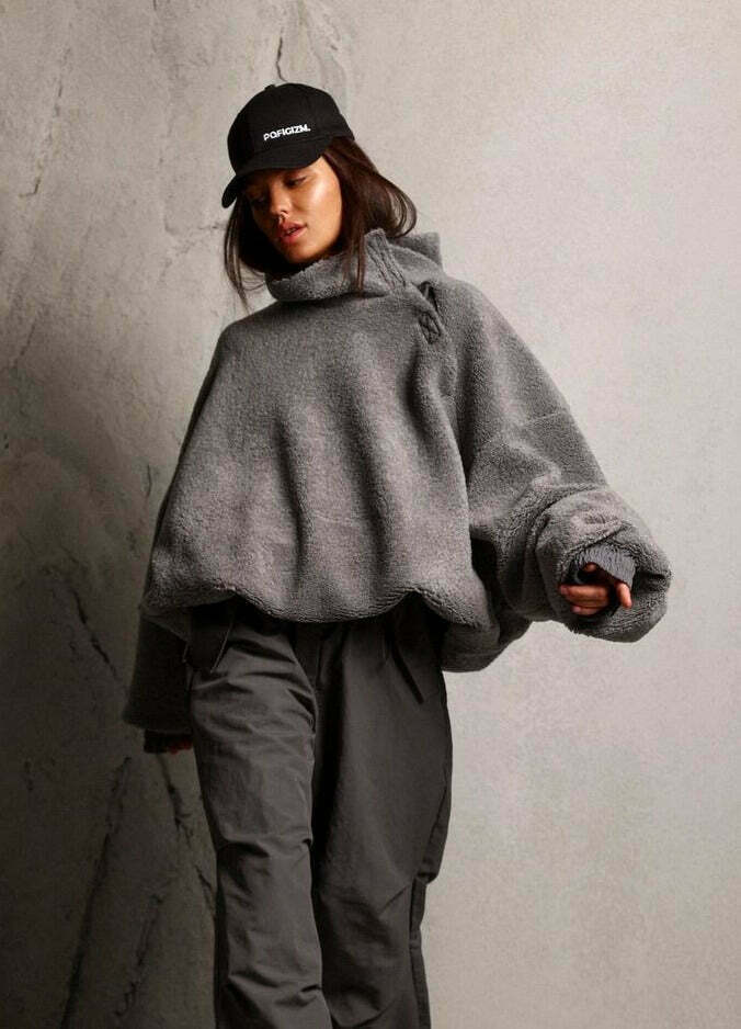 Y2K Aesthetic Coquette Style Half-Zip Hoodie for Women - Grunge, Pastel Goth, and Preppy Fashion Y2K Aesthetic Coquette Style Half-Zip Hoodie for Women - Grunge, Pastel Goth, and Preppy Fashion