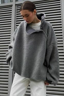 Y2K Aesthetic Coquette Style Half-Zip Hoodie for Women - Grunge, Pastel Goth, and Preppy Fashion