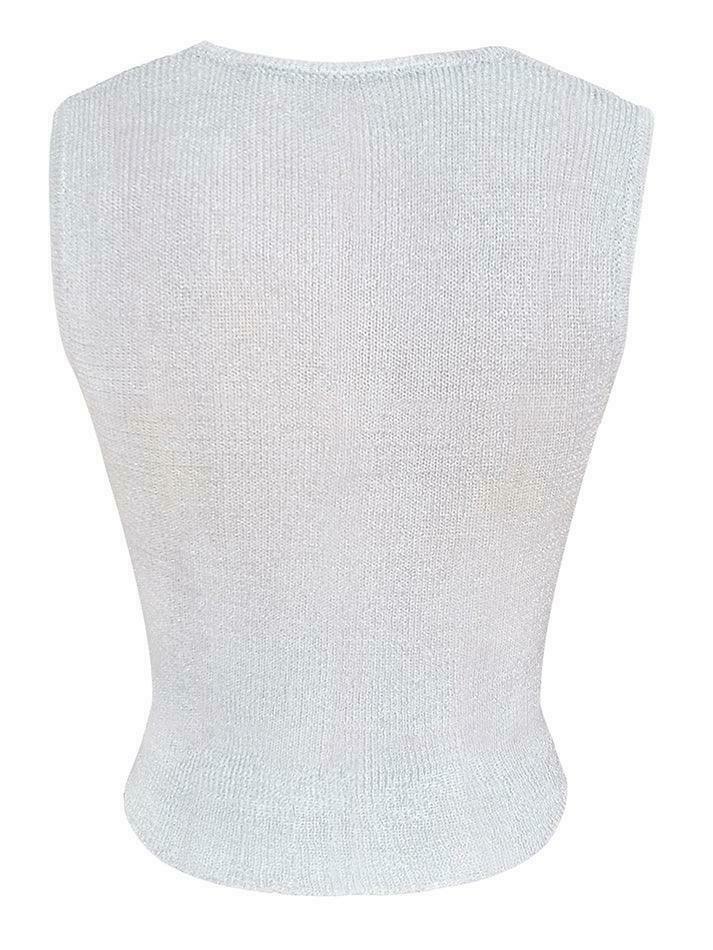 Y2K Aesthetic Coquette Style Metallic Tank Top - Grunge Fashion with Pastel Goth Vibe Y2K Aesthetic Coquette Style Metallic Tank Top - Grunge Fashion with Pastel Goth Vibe