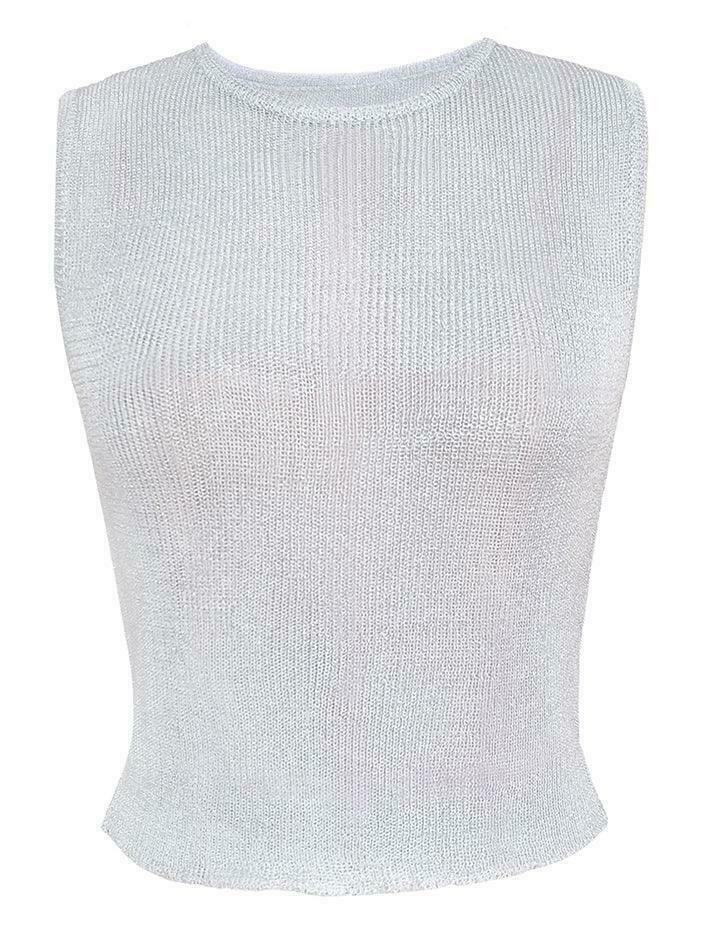 Y2K Aesthetic Coquette Style Metallic Tank Top - Grunge Fashion with Pastel Goth Vibe Y2K Aesthetic Coquette Style Metallic Tank Top - Grunge Fashion with Pastel Goth Vibe