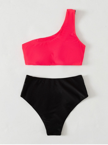 Y2K Aesthetic Coquette Style Multicolor Leopard Bikini with Sexy Contrast - Women's Fashion