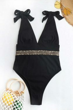Y2K Aesthetic Coquette Style One-Piece Swimsuit for Women