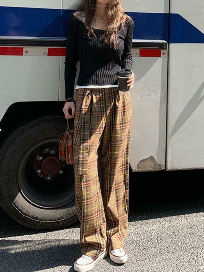 Y2K Aesthetic Coquette Style Patchwork Knit Sweater - Grunge Fashion Women's Clothing