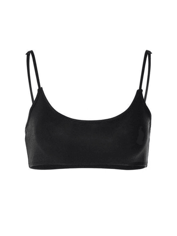 Y2K Aesthetic Coquette Style Plain Cami Bralette Crop Top for Women - Grunge Fashion Y2K Aesthetic Coquette Style Plain Cami Bralette Crop Top for Women - Grunge Fashion