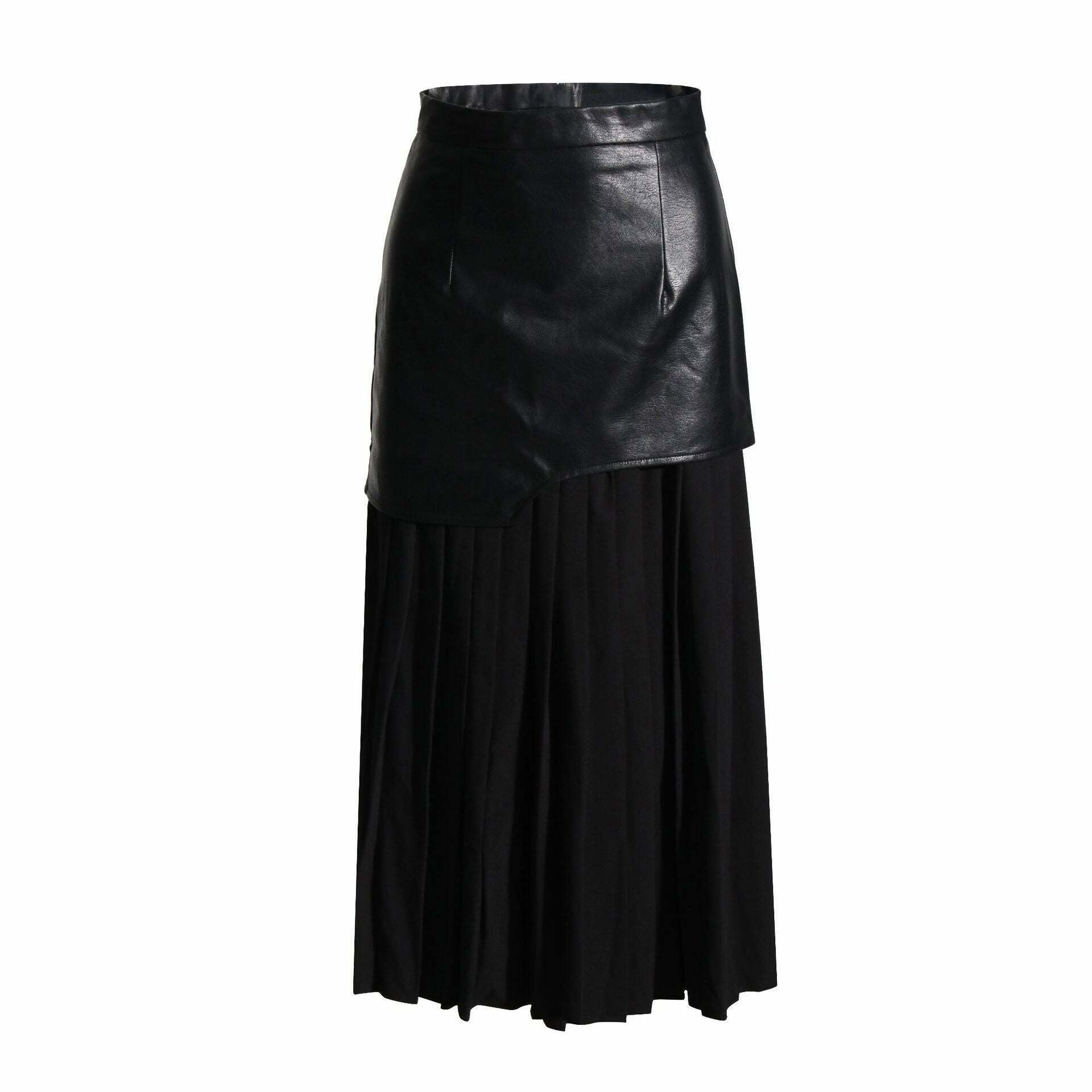 Y2K Aesthetic Coquette Style Pleated Skirt - Grunge Goth Fashion Cargo Skirt Y2K Aesthetic Coquette Style Pleated Skirt - Grunge Goth Fashion Cargo Skirt
