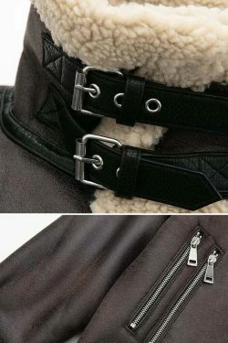 Y2K Aesthetic Coquette Style Reversible Jacket for Women - Grunge & Pastel Goth Fashion