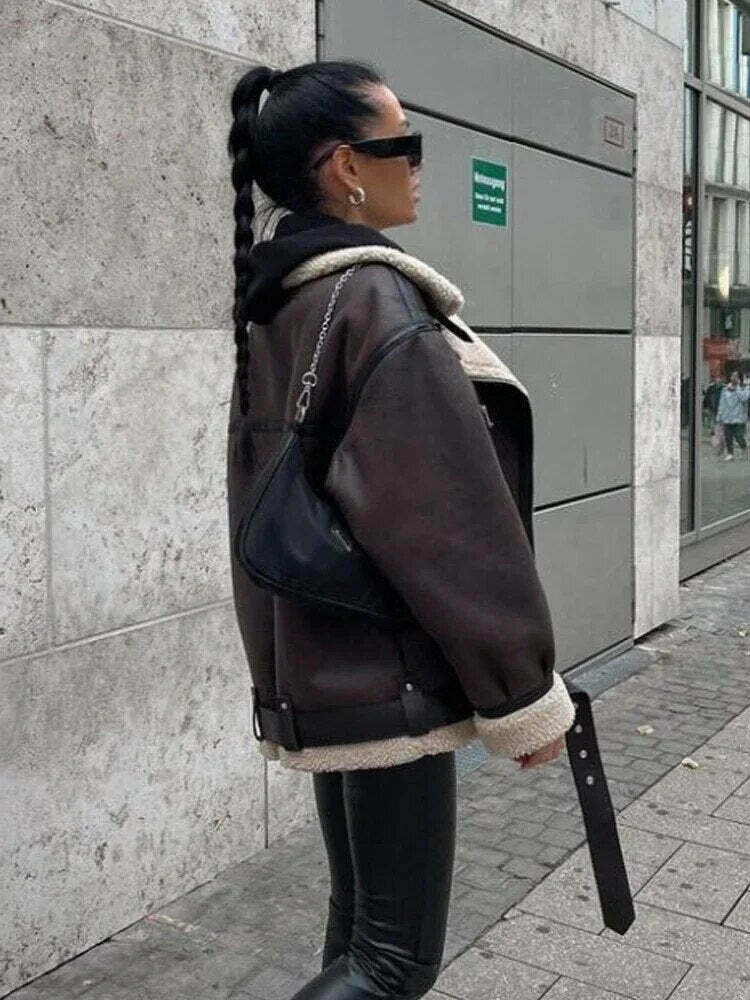 Y2K Aesthetic Coquette Style Reversible Jacket for Women - Grunge & Pastel Goth Fashion Y2K Aesthetic Coquette Style Reversible Jacket for Women - Grunge & Pastel Goth Fashion