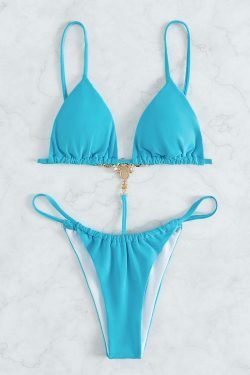 Y2K Aesthetic Coquette Style Sexy Backless Beach Bikini