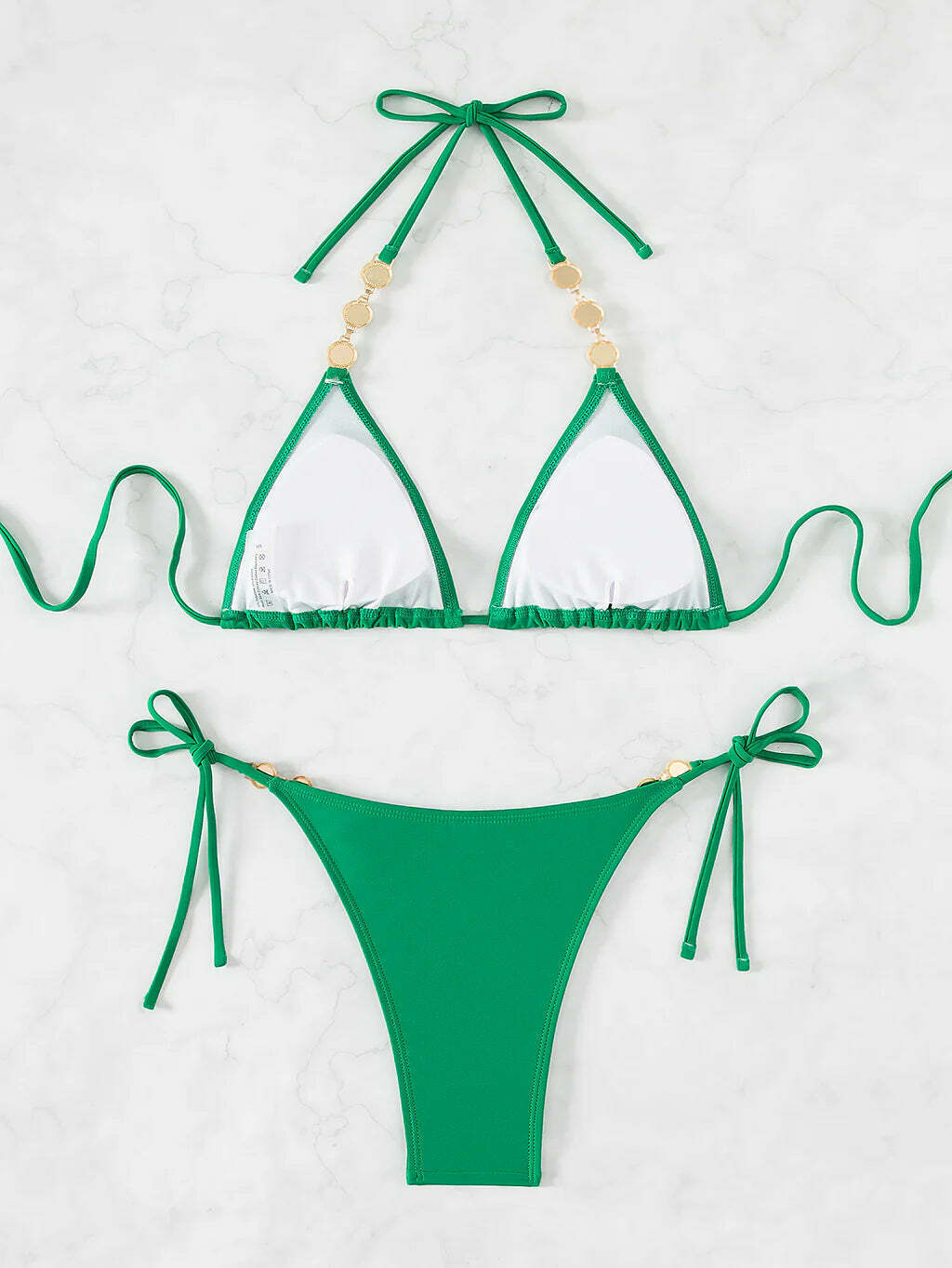 Y2K Aesthetic Coquette Style Sexy Halter Beach Bikini Y2K Aesthetic Coquette Style Sexy Halter Beach Bikini