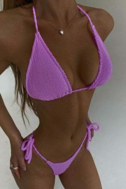 Y2K Aesthetic Coquette Style Sexy Push Up Bikini - Retro Grunge Fashion Statement