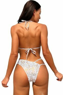 Y2K Aesthetic Coquette Style Sexy Two Piece Triangle Bikini