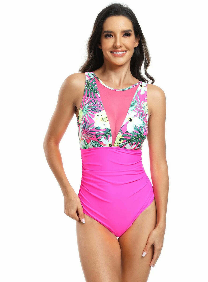 Y2K Aesthetic Coquette Style Sexy Women's Print One-Piece Bikini Y2K Aesthetic Coquette Style Sexy Women's Print One-Piece Bikini