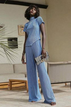 Y2K Aesthetic Coquette Style Slim T-Shirt Pant Suit for Women - Grunge Fashion Outfit