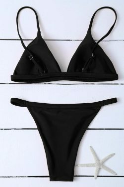 Y2K Aesthetic Coquette Style Spaghetti Strap Bikini Swimwear