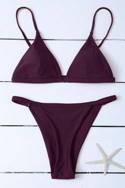 Y2K Aesthetic Coquette Style Spaghetti Strap Bikini Swimwear