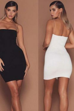 Y2K Aesthetic Coquette Style Spaghetti Strap Dress for Women - Grunge Fashion Outfit