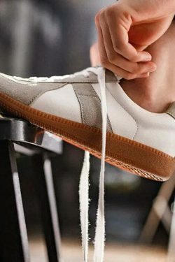 Y2K Aesthetic Coquette Style Vintage Military Sneaker