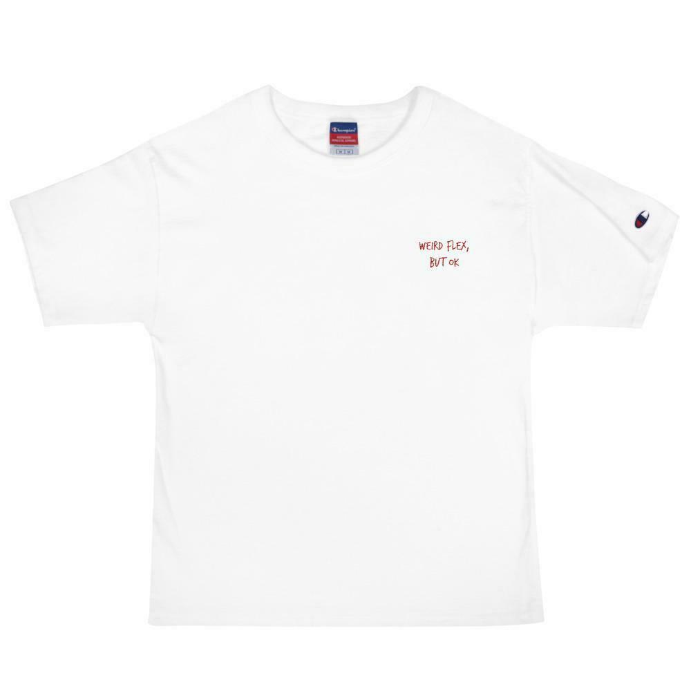 Y2K Aesthetic Coquette Style Weird Flex T-Shirt by AFFICIAL x CHAMPION Y2K Aesthetic Coquette Style Weird Flex T-Shirt by AFFICIAL x CHAMPION