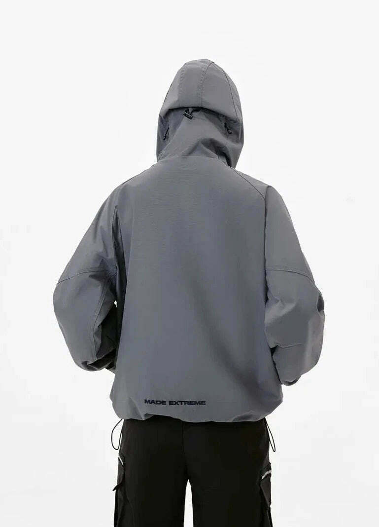 Y2K Aesthetic Coquette Style Windbreaker Jacket - Grunge, Pastel Goth, Old