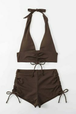 Y2K Aesthetic Coquette Style Women's Pit Bathing Suit Bikini