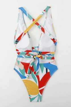 Y2K Aesthetic Coquette Style Women's Printed One-Piece Sexy Bikini