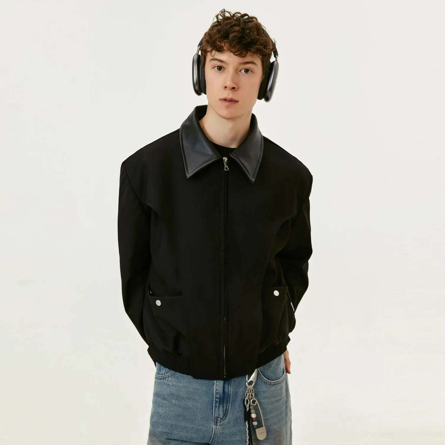 Y2K Aesthetic Coquette Style Zip-Up Jacket - Grunge Fashion with Pastel Goth Vibes Y2K Aesthetic Coquette Style Zip-Up Jacket - Grunge Fashion with Pastel Goth Vibes