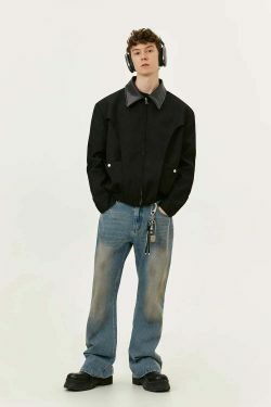 Y2K Aesthetic Coquette Style Zip-Up Jacket - Grunge Fashion with Pastel Goth Vibes