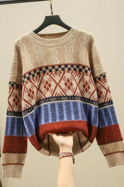 Y2K Aesthetic Coquette Sweater: Grunge Style Cargo Skirt & Cute Tops for Fall/Winter