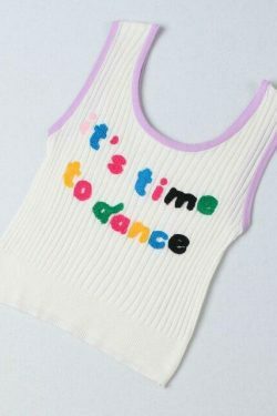 Y2K Aesthetic Coquette Tank Top for Women - Grunge Style Cute Tops with Pastel Goth Vibes