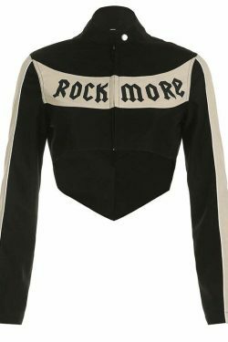 Y2K Aesthetic Coquette Zipper Jacket for Women - Grunge Style Motorcycle Fashion