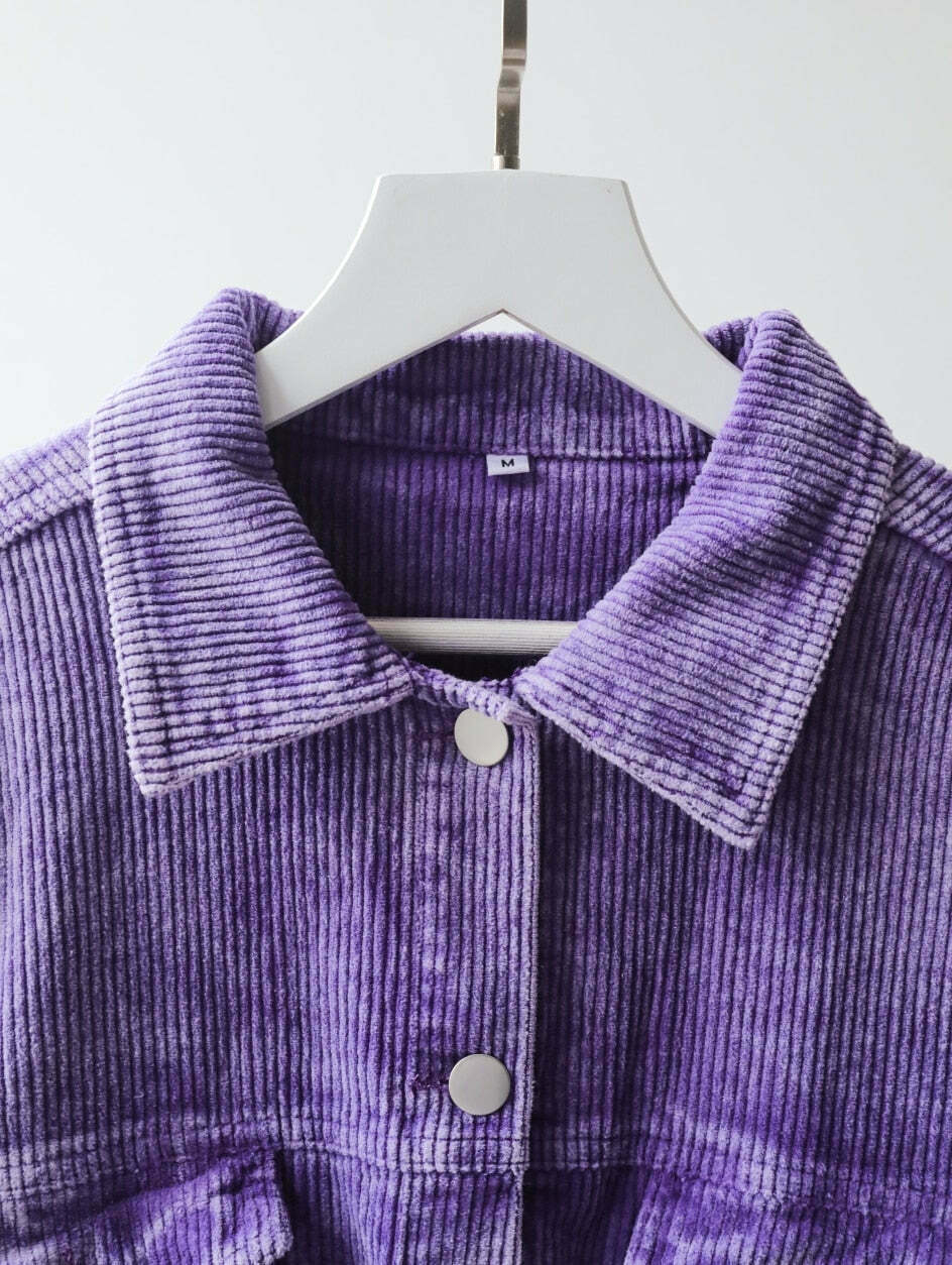 Y2K Aesthetic Corduroy Jacket with Coquette Style and Grunge Vibes Y2K Aesthetic Corduroy Jacket with Coquette Style and Grunge Vibes