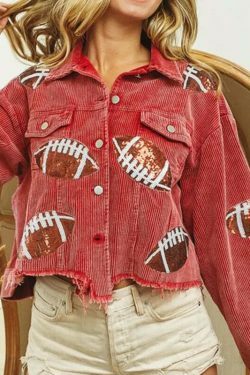 Y2K Aesthetic Corduroy Jacket with Coquette Style and Grunge Vibes