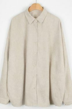 Y2K Aesthetic Corduroy Shirt: Coquette & Grunge Style, Cute Tops, Cargo Skirt, Old Money Vibes