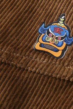 Y2K Aesthetic Corduroy Trousers for Women - Coquette & Grunge Style Cargo Skirt with Old Money Vibes