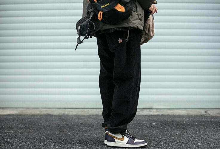 Y2K Aesthetic Corduroy Trousers for Women - Coquette & Grunge Style Cargo Skirt with Old Money Vibes Y2K Aesthetic Corduroy Trousers for Women - Coquette & Grunge Style Cargo Skirt with Old Money Vibes