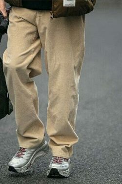 Y2K Aesthetic Corduroy Trousers for Women - Coquette & Grunge Style Cargo Skirt with Old Money Vibes