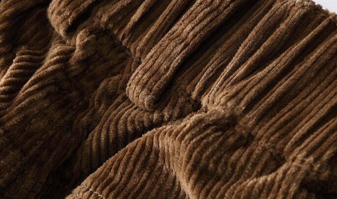 Y2K Aesthetic Corduroy Trousers for Women - Coquette & Grunge Style Cargo Skirt with Old Money Vibes Y2K Aesthetic Corduroy Trousers for Women - Coquette & Grunge Style Cargo Skirt with Old Money Vibes