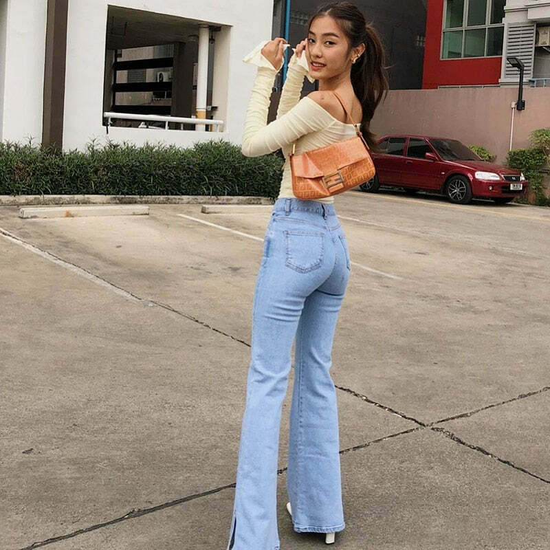 Y2K Aesthetic Crishelle Ruched Bodycon Top - Coquette Style Grunge Fashion Cute Tops & Cargo Skirt