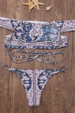 Y2K Aesthetic Criss-Cross Bikini - Sexy Swimwear for Women