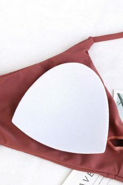 Y2K Aesthetic Criss Cross Underwire Cami Bikini Set