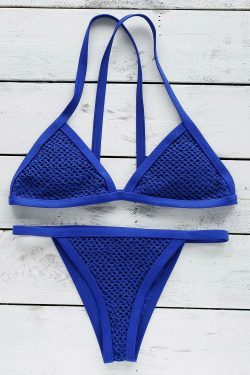 Y2K Aesthetic Crochet Bikini Set with Coquette Style and Grunge Vibes