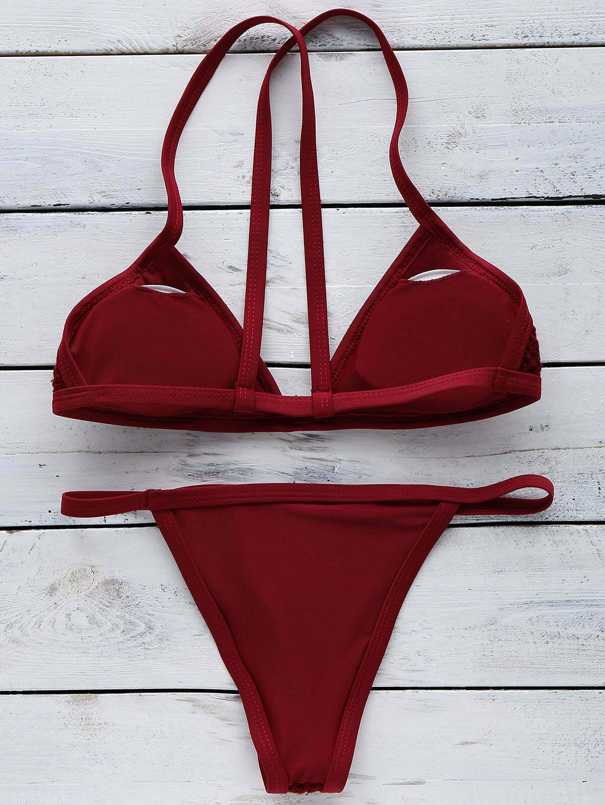 Y2K Aesthetic Crochet Bikini Set with Coquette Style and Grunge Vibes Y2K Aesthetic Crochet Bikini Set with Coquette Style and Grunge Vibes