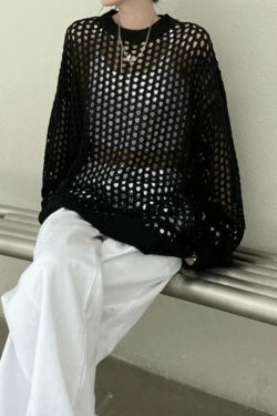 Y2K Aesthetic Crochet Knit Top: Coquette & Grunge Style, Pastel Goth, Cargo Skirt, Old Money, Pre