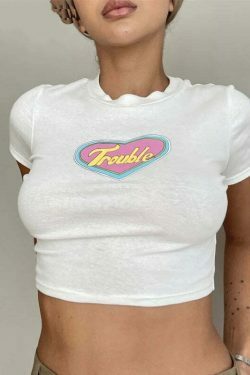 Y2K Aesthetic Crop Top for the Coquette Fashionista