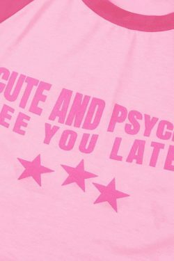 Y2K Aesthetic Cropped Graphic Raglan Tee - Coquette Style Grunge Fashion Women's Top