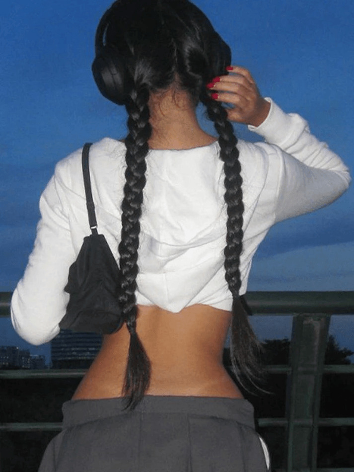 Y2K Aesthetic Cropped White Zip Up Hoodie - Coquette & Grunge Style Women's Fashion Y2K Aesthetic Cropped White Zip Up Hoodie - Coquette & Grunge Style Women's Fashion