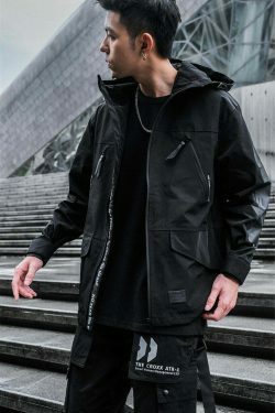 Y2K Aesthetic Cross Production Technical Jacket for Niche Women Fashion