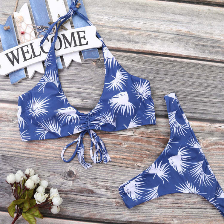 Y2K Aesthetic Cross Strap Bikini - Coquette & Grunge Style, Pastel Goth Y2K Aesthetic Cross Strap Bikini - Coquette & Grunge Style, Pastel Goth