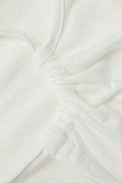 Y2K Aesthetic Cross Tie Back Short Sleeve Tee - Coquette Grunge Style for Women